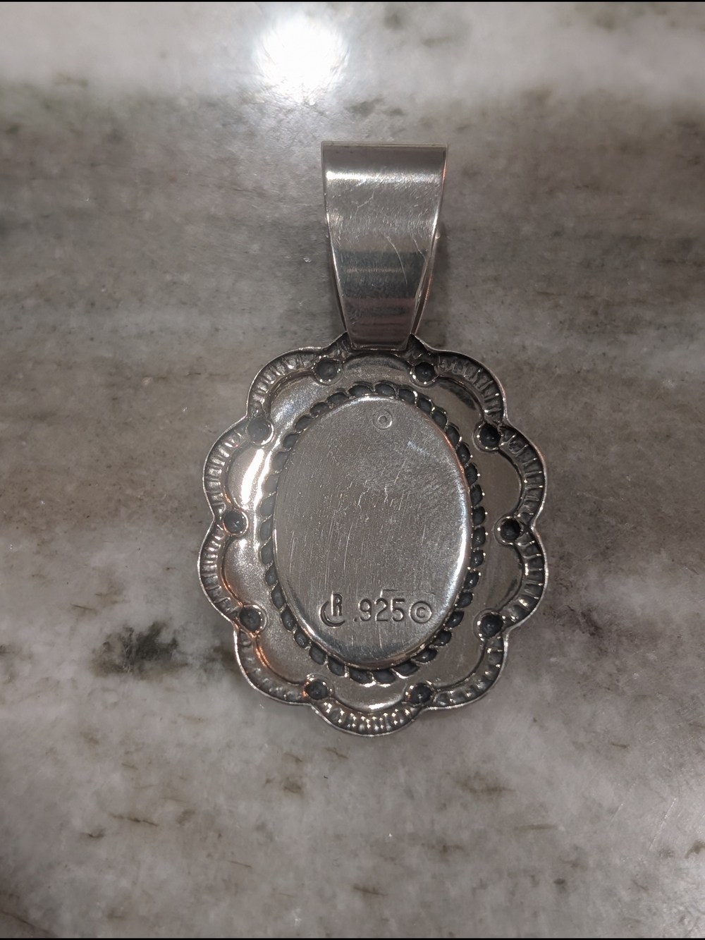 Carolyn Pollack Turquoise Inlay Pendant - Picture 5 of 5